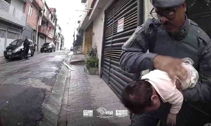 ”Vocês são anjos!”, diz avó de recém-nascida salva pela PM na Grande SP